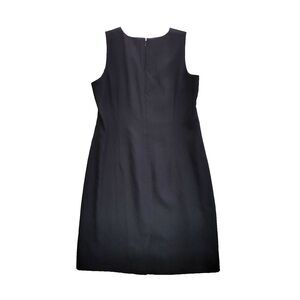 Uniform John Paul Richard Sheath Dress size 12 Black Sleeveless Cocktails Office
